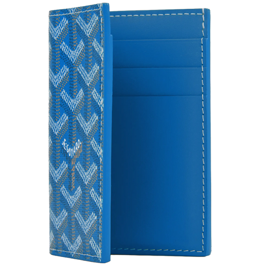 G0-Y4RD Monogram Luxury Luxury Folder Card Wallet 'Blue'