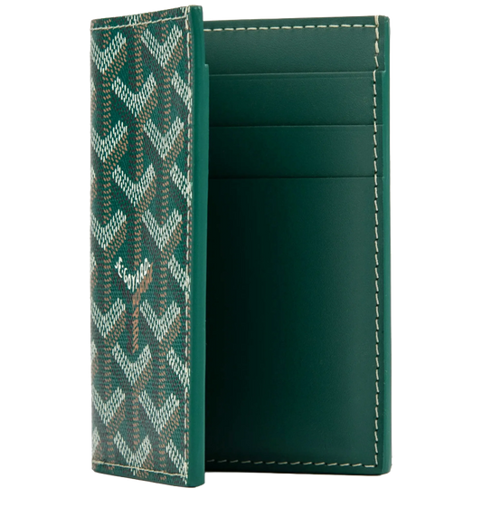 G0-Y4RD Monogram Luxury Luxury Folder Card Wallet 'Green'