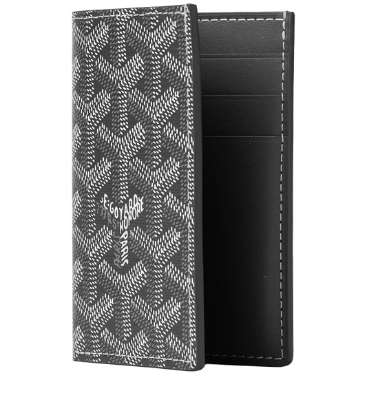 G0-Y4RD Monogram Luxury Luxury Folder Card Wallet 'Grey'